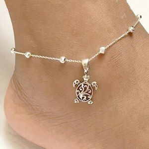 2/$10 NEW! Turtle Beaded Anklet Bracelet Beach Boho Cute Dainty Fashion